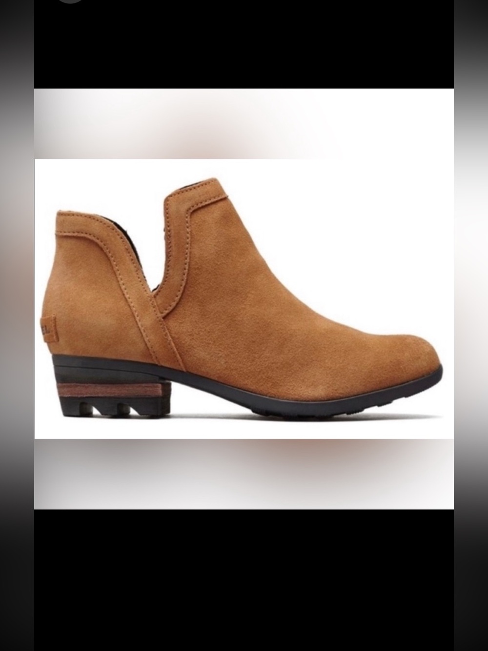 Sorel Women's Lolla Cut Out Bootie in Camel Brown